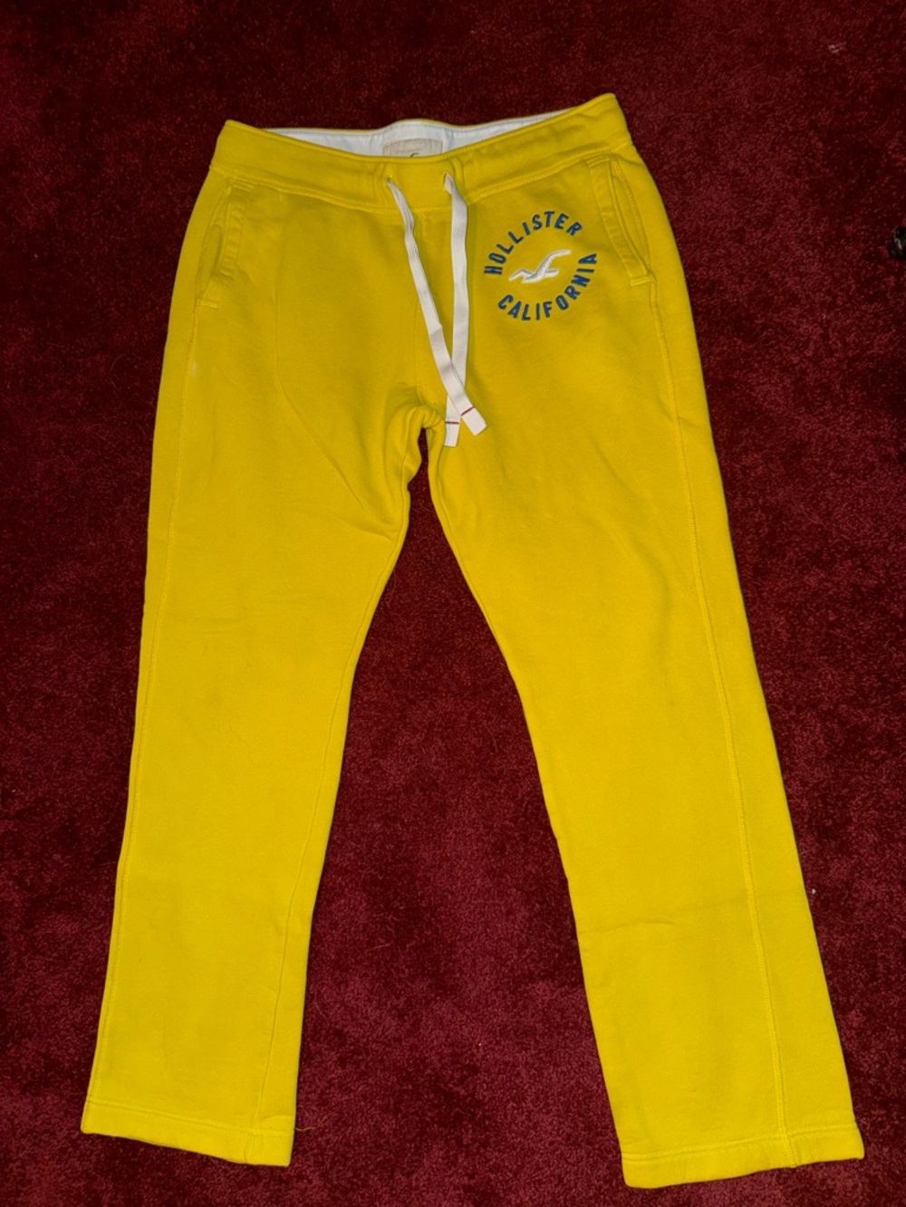 Hollister Yellow Sweatpants